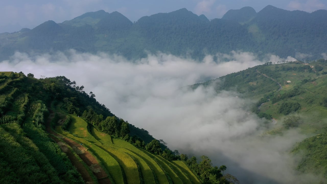 云海素材 - 山 /  云海 /  河 /  河江 /  越南 /  无人机 /  景观