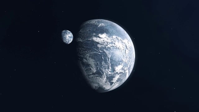 森系素材 - 地球 /  双行星 /  系外行星 /  系外行星地球 /  外星球 /  空间 /  宇宙